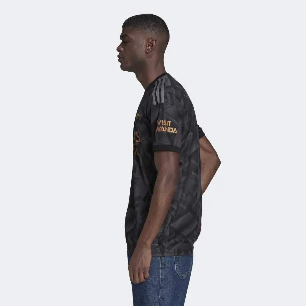 Adidas Fanwear Men's Arsenal FC 2022/2023 Away Jersey - Black 4 Adidas Fanwear Men's Arsenal FC 2022/2023 Away Jersey - Black