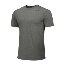 Men's Dri-FIT Legend Short Sleeve Tee With Nike Soccer Logo - Grey