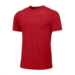 Nike Men's Soccer Training Apparel Men's Team Legend Short Sleeve Top - University Red/Cool Grey