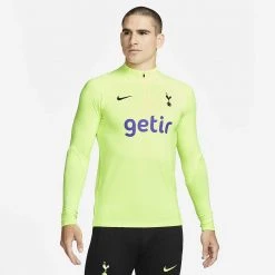 Nike Men's Tottenham Hotspur Strike Dri-FIT Drill Top - Volt/Black Fanwear