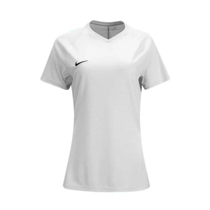 Nike Women's Soccer Training Apparel Women's Short Sleeve Tiempo Premier Jersey - White 1 Nike Women's Soccer Training Apparel Women's Short Sleeve Tiempo Premier Jersey - White