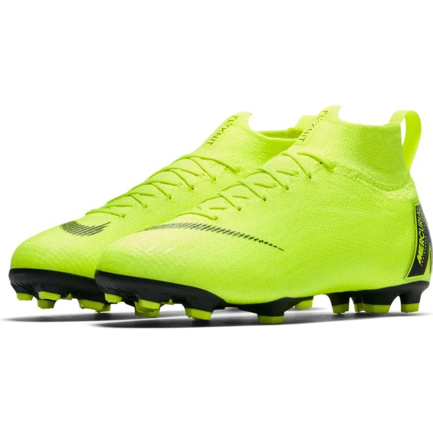 Nike Youth JR Superfly 6 Elite FG Soccer Cleat - Volt/Black 4 Nike Youth JR Superfly 6 Elite FG Soccer Cleat - Volt/Black