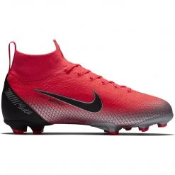 Nike Youth JR Superfly 6 Elite CR7 FG Soccer Cleat - Flash Crimson/Chrome/Dark Grey/Black 15 Nike Youth JR Superfly 6 Elite CR7 FG Soccer Cleat - Flash Crimson/Chrome/Dark Grey/Black