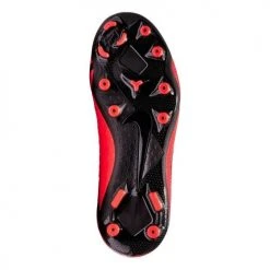 Nike Youth Junior Phantom Vision Elite Dynamic Fit Firm Ground Cleat - Bright Crimson/Metallic Silver