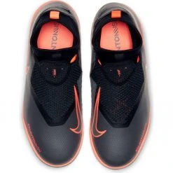 Nike Jr. Phantom Vision Academy Dynamic Fit TF Soccer Cleat - Dark Grey/Black/Bright Mango Youth 9 Nike Jr. Phantom Vision Academy Dynamic Fit TF Soccer Cleat - Dark Grey/Black/Bright Mango Youth