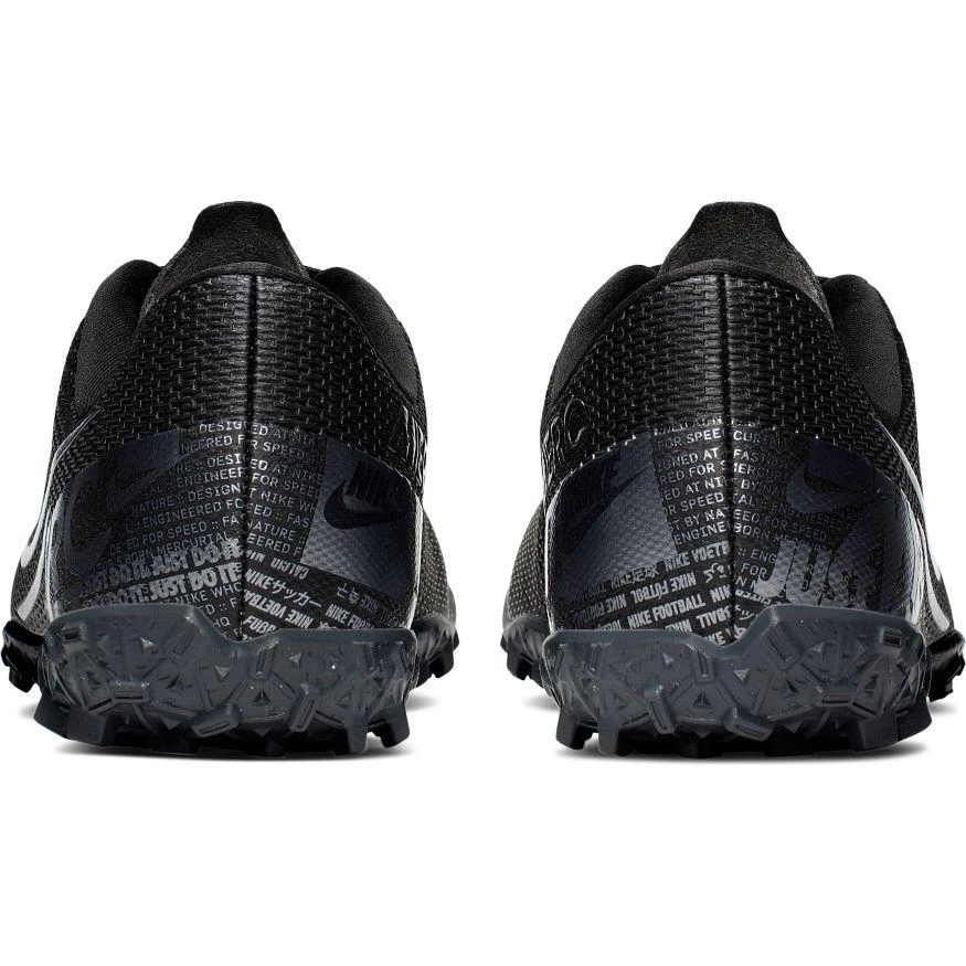 Nike Jr. Mercurial Vapor 13 Academy TF Soccer Cleat - Black/Cool Grey/Metallic Cool Grey Youth 4 Nike Jr. Mercurial Vapor 13 Academy TF Soccer Cleat - Black/Cool Grey/Metallic Cool Grey Youth
