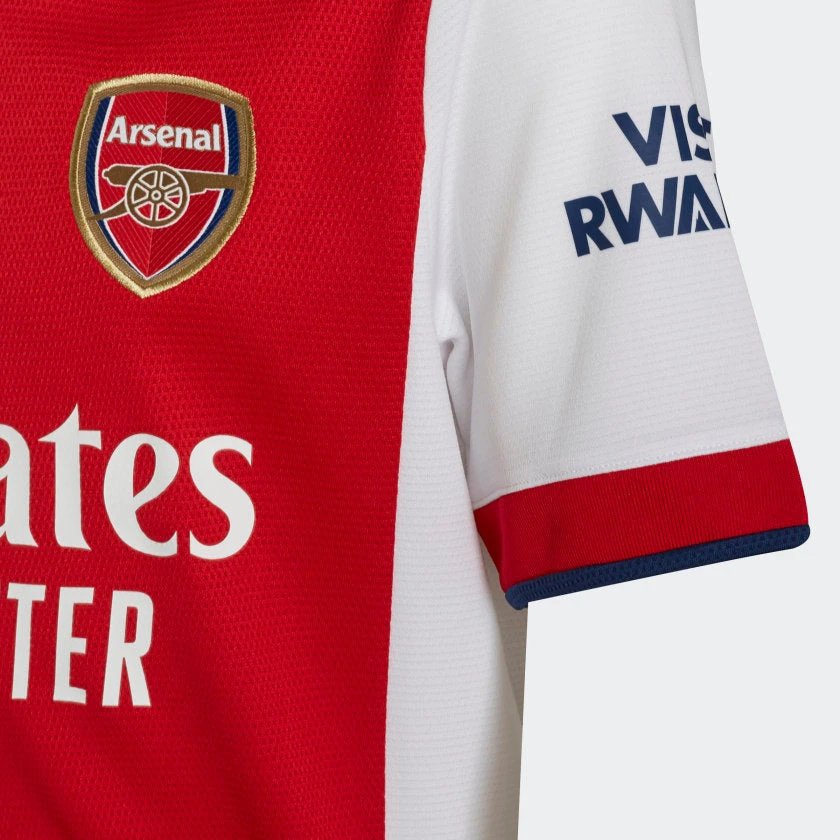 Adidas Youth Arsenal 2021/22 Home Jersey - White/Scarlet 3 Adidas Youth Arsenal 2021/22 Home Jersey - White/Scarlet