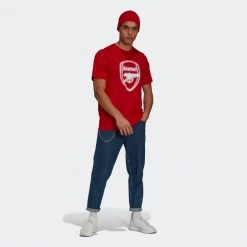 Adidas Arsenal FC Tee - Scarlet 9 Adidas Arsenal FC Tee - Scarlet