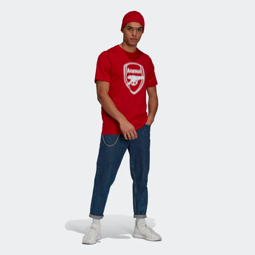 Adidas Arsenal FC Tee - Scarlet 4 Adidas Arsenal FC Tee - Scarlet