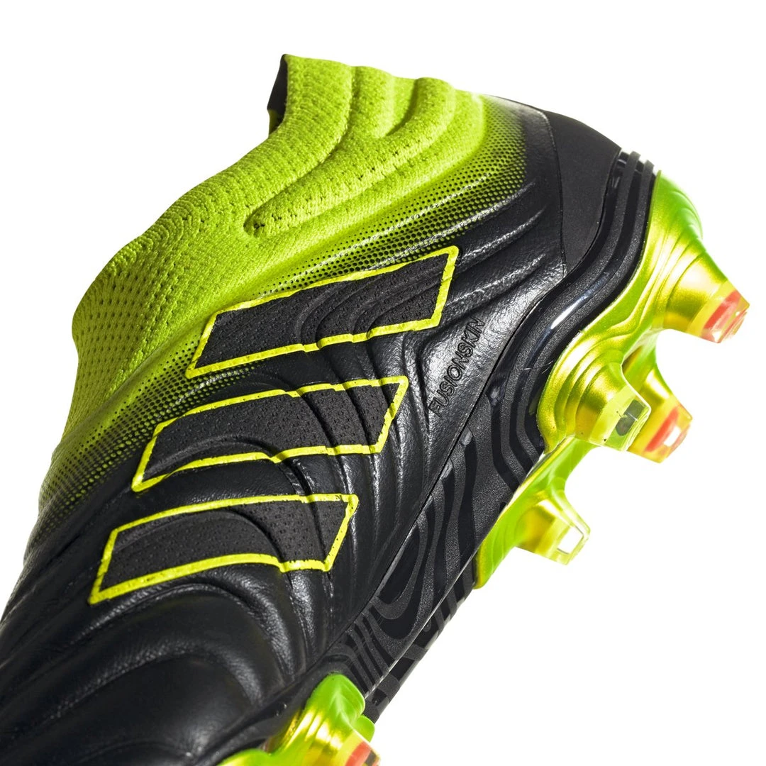 Adidas Men's Copa 19+ FG Soccer Boot - Core Black/Solar Yellow 6 Adidas Men's Copa 19+ FG Soccer Boot - Core Black/Solar Yellow