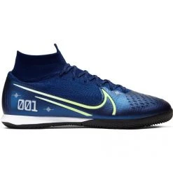Nike Men's Superfly 7 Elite MDS IC Soccer Cleat - Blue Void/White/Black/Metallic Silver