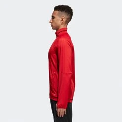 Adidas Men's Tiro 17 Training Jacket - Power Red/Black/White Men's Soccer Training Apparel