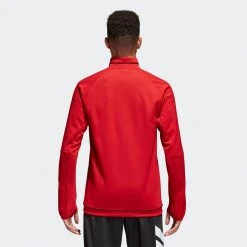 Adidas Men's Tiro 17 Training Jacket - Power Red/Black/White Men's Soccer Training Apparel