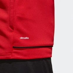 Adidas Men's Tiro 17 Training Jacket - Power Red/Black/White Men's Soccer Training Apparel