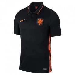 Nike KNVB 2020/21 Stadium Away Jersey - Black/Safety Orange Fanwear