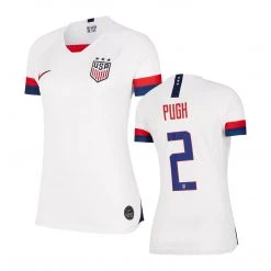Nike Youth USA 19/20 Pugh Home Jersey - White/Blue Void/University Red/University Red