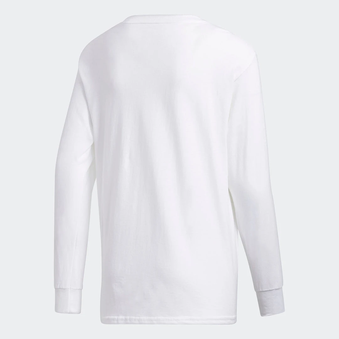 Adidas Youth Amplifier Long-Sleeve Tee - White 2 Adidas Youth Amplifier Long-Sleeve Tee - White