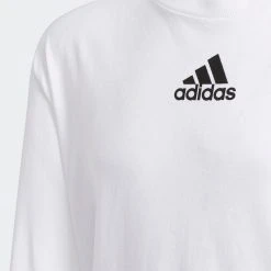 Adidas Youth Amplifier Long-Sleeve Tee - White 6 Adidas Youth Amplifier Long-Sleeve Tee - White