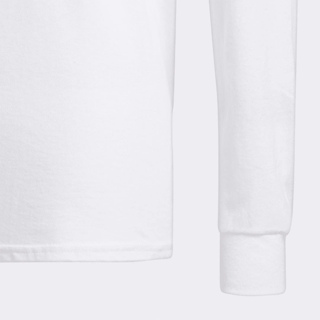 Adidas Youth Amplifier Long-Sleeve Tee - White 4 Adidas Youth Amplifier Long-Sleeve Tee - White