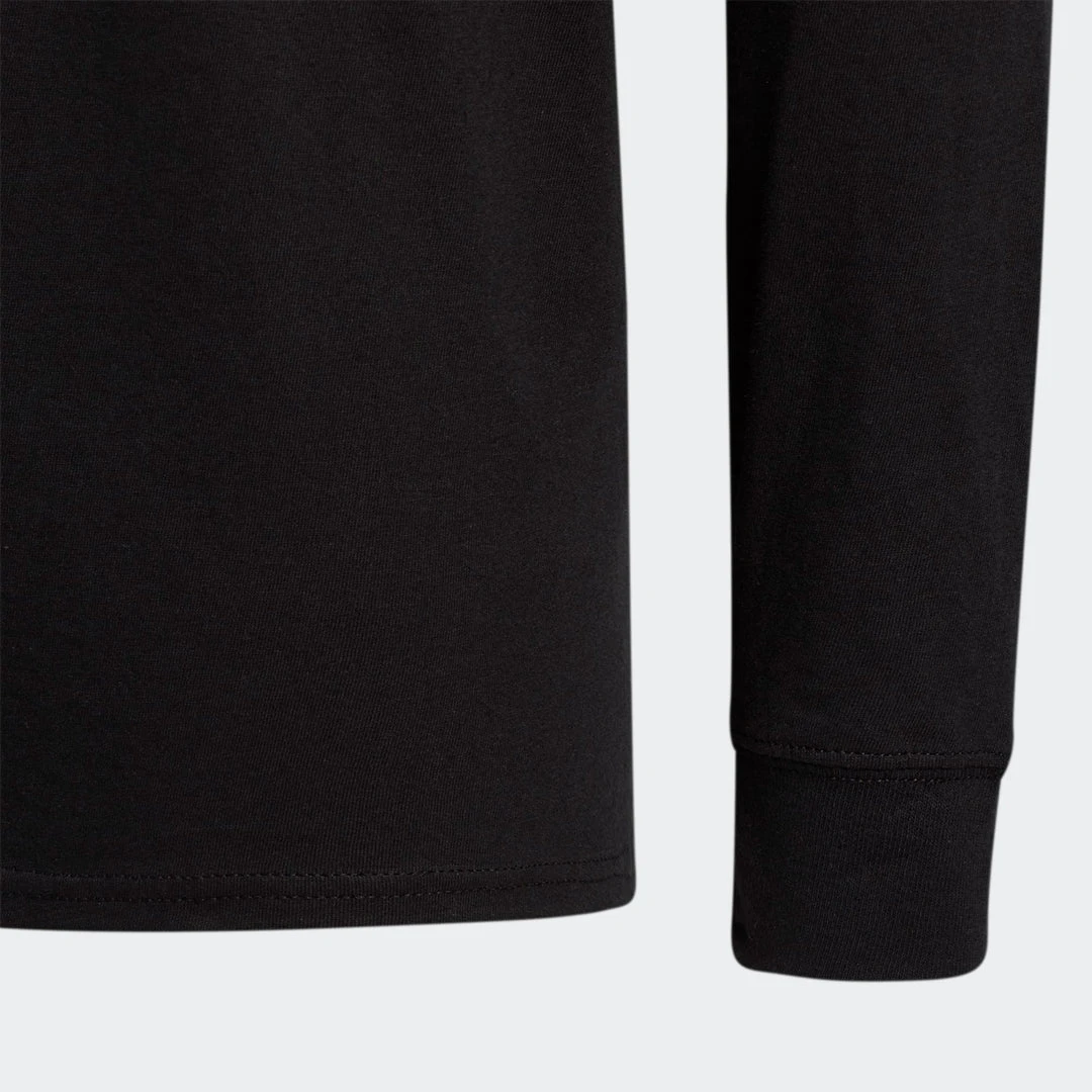 Adidas Youth Amplifier Long-Sleeve Tee - Black 4 Adidas Youth Amplifier Long-Sleeve Tee - Black