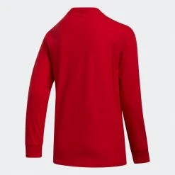 Adidas Youth Amplifier Long-Sleeve Tee - Power Red