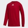 Adidas Youth Amplifier Long-Sleeve Tee - Power Red