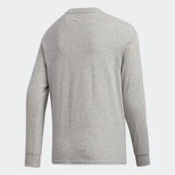 Adidas Youth Amplifier Long-Sleeve Tee - Medium Heather Grey
