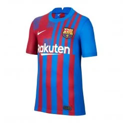 Nike Youth FC Barcelona 2021/22 Stadium Home Jersey - Soar/Pale Ivory