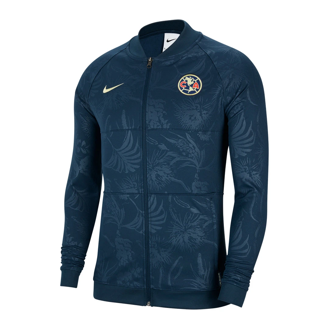 Nike Club América Anthem Jacket - Armory Navy/Lemon Chiffon Fanwear 1 Nike Club América Anthem Jacket - Armory Navy/Lemon Chiffon Fanwear