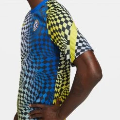 Nike Fanwear Chelsea FC 2021/22 Pre-Match Top - Lyon Blue/Opti Yellow 8 Nike Fanwear Chelsea FC 2021/22 Pre-Match Top - Lyon Blue/Opti Yellow