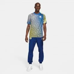 Nike Fanwear Chelsea FC 2021/22 Pre-Match Top - Lyon Blue/Opti Yellow 9 Nike Fanwear Chelsea FC 2021/22 Pre-Match Top - Lyon Blue/Opti Yellow