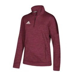 Adidas Women's Soccer Training Apparel Women's Team Issue 1/4 Zip - Burgundy