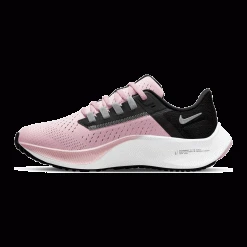 Nike Youth Air Zoom Pegasus 38 Running Shoe - Pink Foam/Metallic Silver/Black