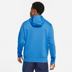 Nike FC Barcelona Full-Zip Club Fleece Hoodie - Signal Blue/Pale Ivory Fanwear