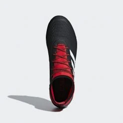 Adidas Soccer Predator 18.2 Men's Firm Ground Cleat - Core Black/Cloud White/Red