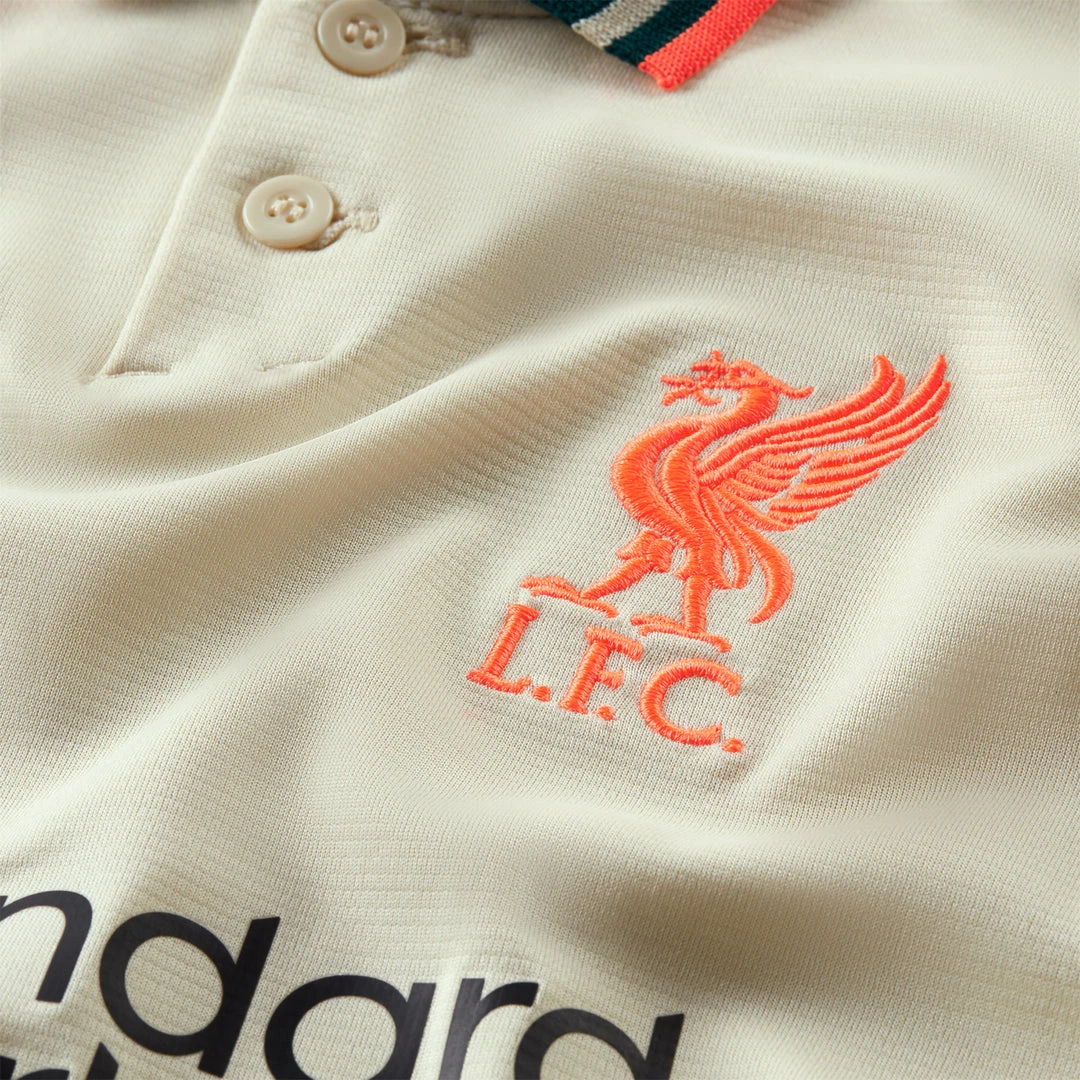 Nike Youth Liverpool FC 2021/22 Away Stadium Jersey - Pale Ivory/Fossil/Bright Crimson 11 Nike Youth Liverpool FC 2021/22 Away Stadium Jersey - Pale Ivory/Fossil/Bright Crimson