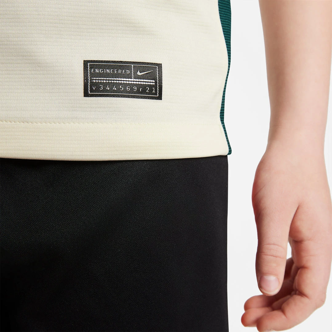 Nike Youth Liverpool FC 2021/22 Away Stadium Jersey - Pale Ivory/Fossil/Bright Crimson 9 Nike Youth Liverpool FC 2021/22 Away Stadium Jersey - Pale Ivory/Fossil/Bright Crimson