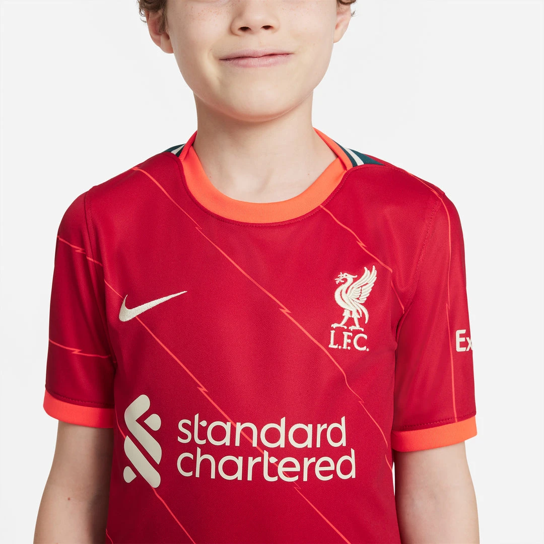 Nike Youth Liverpool FC 2021/22 Stadium Home Jersey - Gym Red/Bright Crimson 7 Nike Youth Liverpool FC 2021/22 Stadium Home Jersey - Gym Red/Bright Crimson
