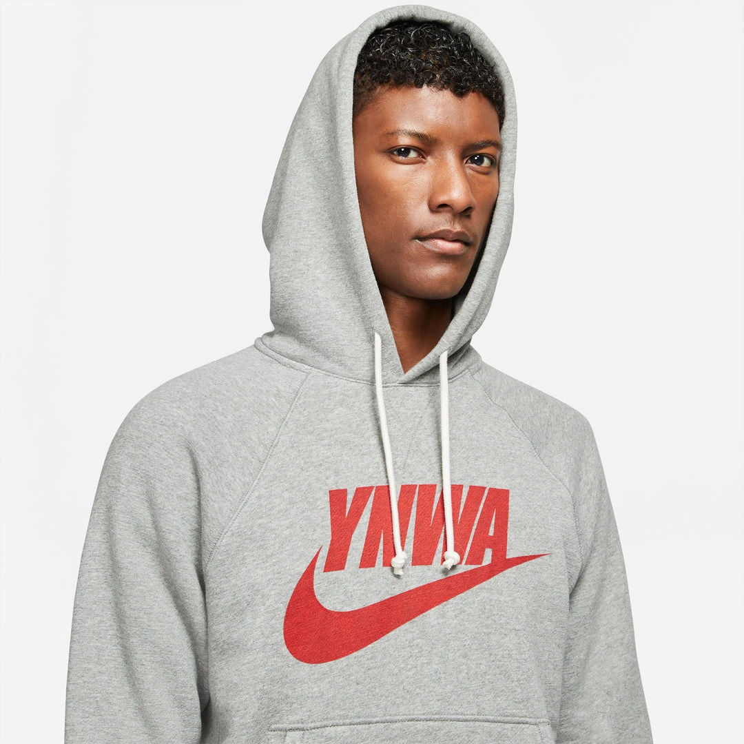 Nike Liverpool FC Heritage Hoody - Dark Steel/Heather/Rush Red Fanwear 3 Nike Liverpool FC Heritage Hoody - Dark Steel/Heather/Rush Red Fanwear