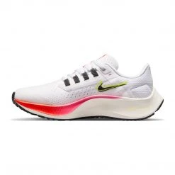 Nike Youth Air Zoom Pegasus 38 Running Shoe - White/Black/Football Grey - Regular (D)