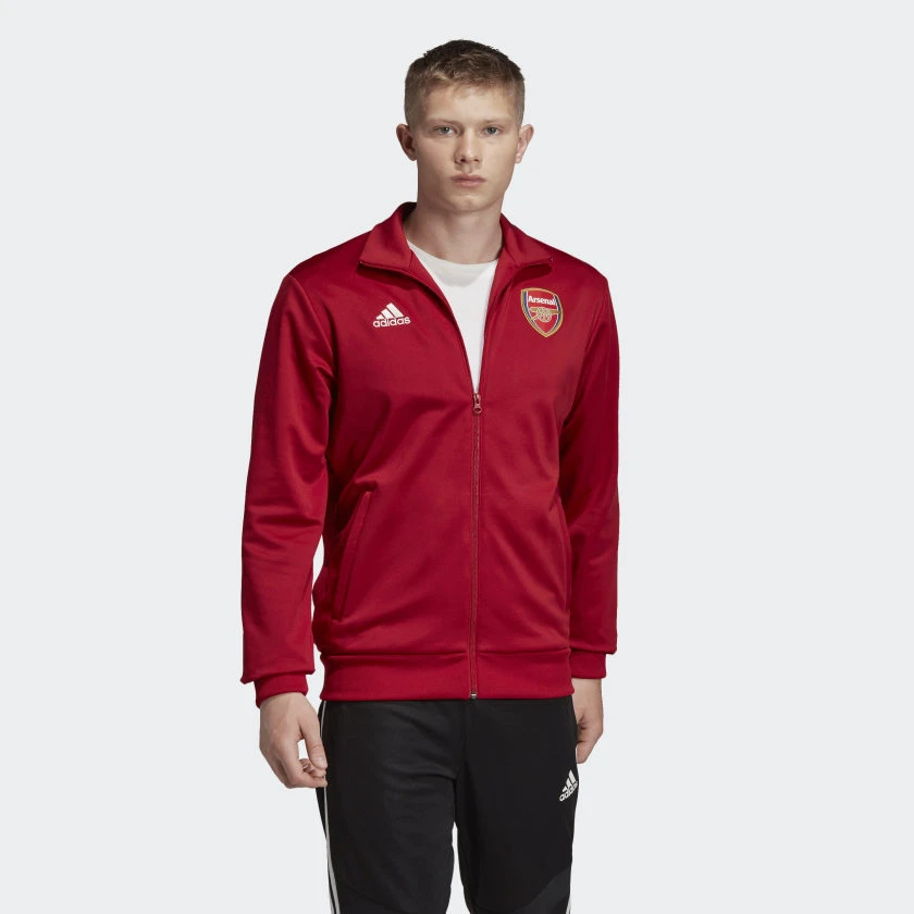 Adidas Arsenal FC 3-Stripes Track Jacket - Active Maroon Fanwear 3 Adidas Arsenal FC 3-Stripes Track Jacket - Active Maroon Fanwear