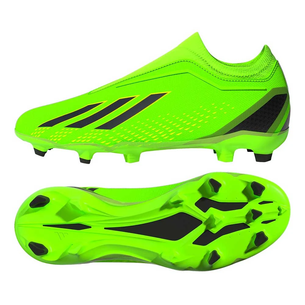 Adidas JR X SpeedPortal 3 Laceless Firm Ground Shoes - Solar Green/Solar Red/Solar Yellow 1 Adidas JR X SpeedPortal 3 Laceless Firm Ground Shoes - Solar Green/Solar Red/Solar Yellow