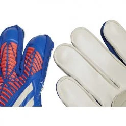 Adidas Youth Predator Glove Match Fingersafe Junior - Blue/Turbo White
