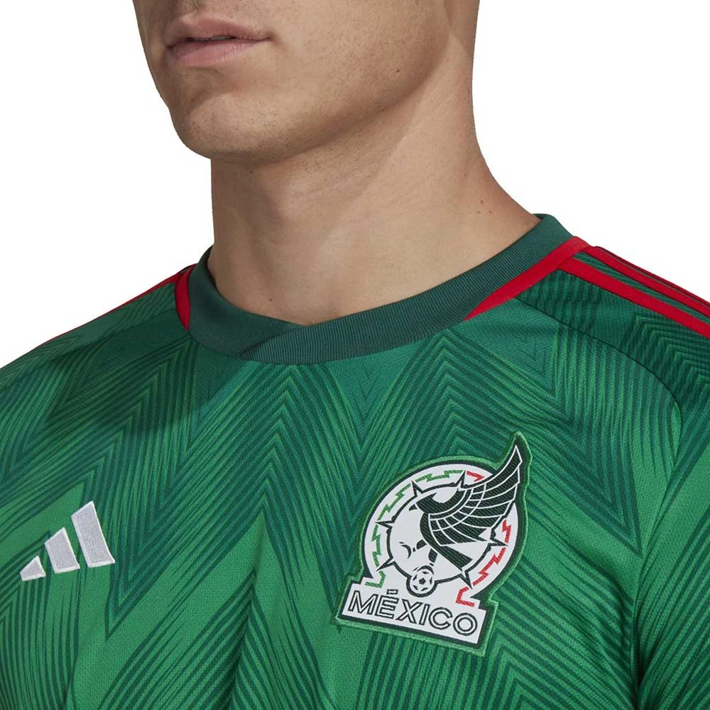 Adidas Men's Mexico 2022 Home Jersey - Vivid Green International Teams 3 Adidas Men's Mexico 2022 Home Jersey - Vivid Green International Teams