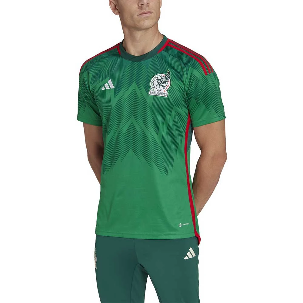 Adidas Men's Mexico 2022 Home Jersey - Vivid Green International Teams 1 Adidas Men's Mexico 2022 Home Jersey - Vivid Green International Teams