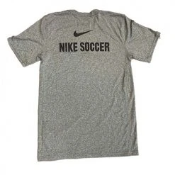 Men's Dri-FIT Legend Short Sleeve Tee With Nike Soccer Logo - Grey 5 Men's Dri-FIT Legend Short Sleeve Tee With Nike Soccer Logo - Grey