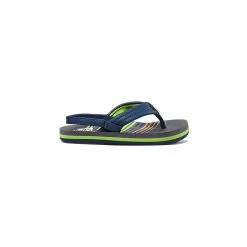 Reef Youth Boys' Little Ahi Sandal - Stripe Green