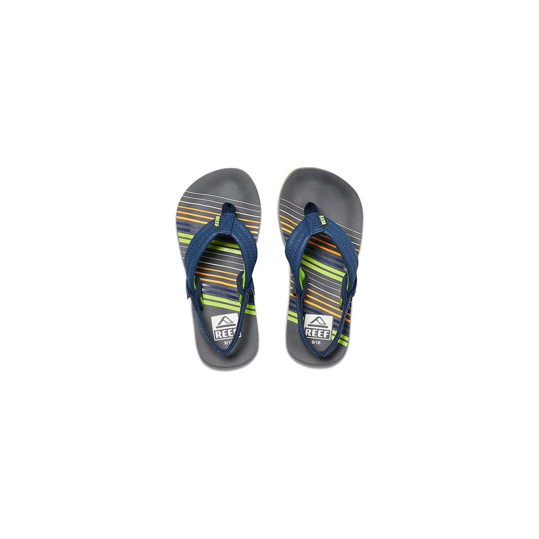 Reef Youth Boys' Little Ahi Sandal - Stripe Green 2 Reef Youth Boys' Little Ahi Sandal - Stripe Green