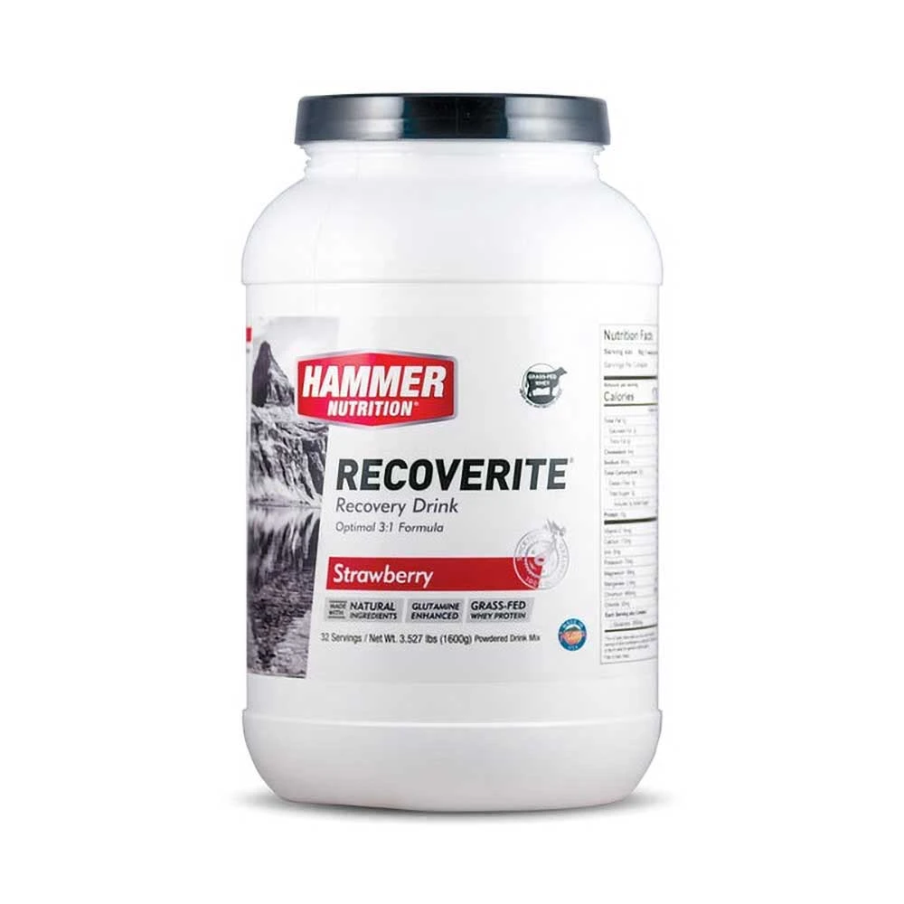 Hammer Nutrition Strawberry Recoverite 32 Servings 1 Hammer Nutrition Strawberry Recoverite 32 Servings