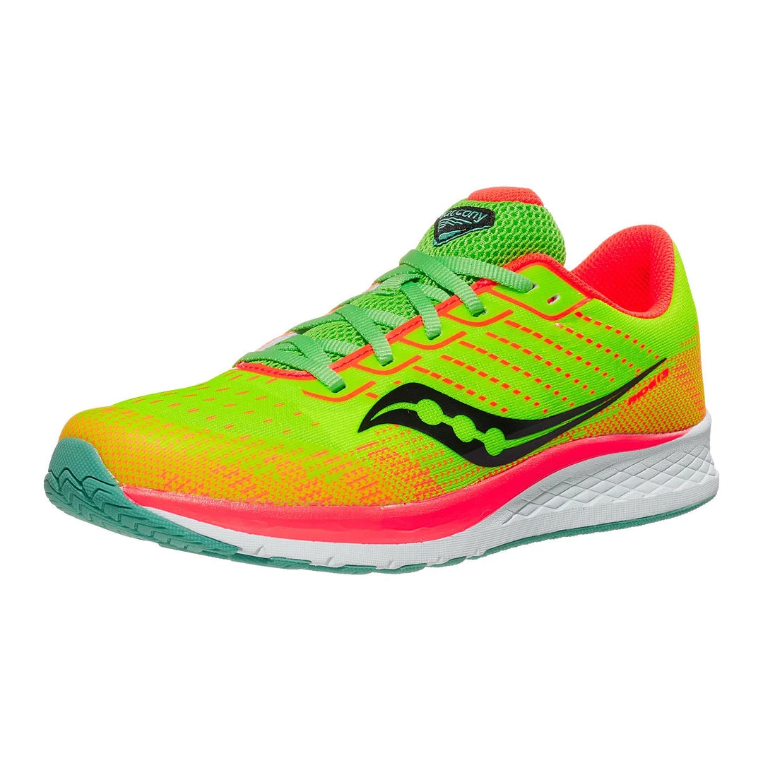 Saucony Kids' Ride 13 Running Shoe - Citron/Mutant 3 Saucony Kids' Ride 13 Running Shoe - Citron/Mutant